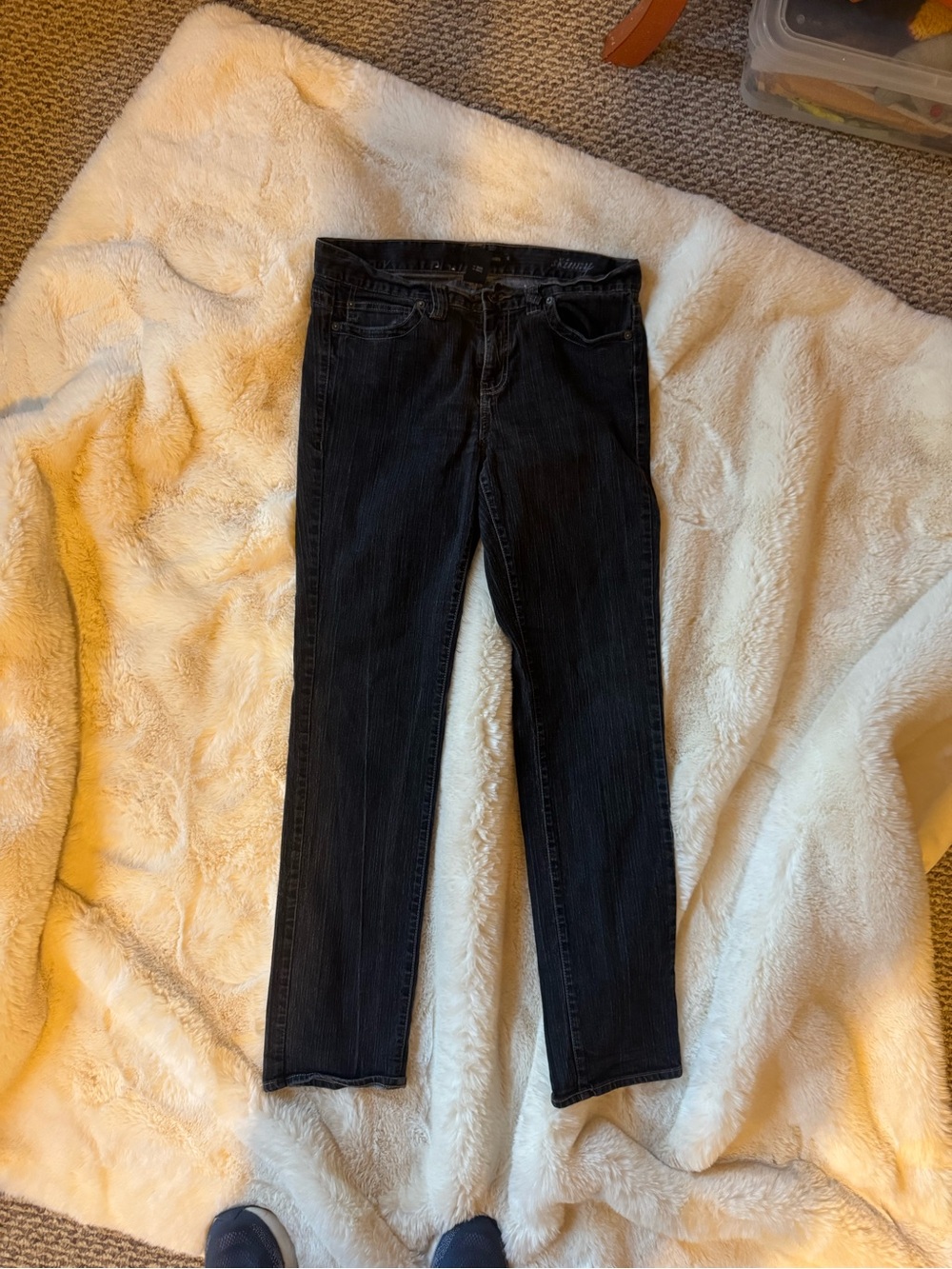 Womens Calvin Klein Blackwash Skinny Jeans